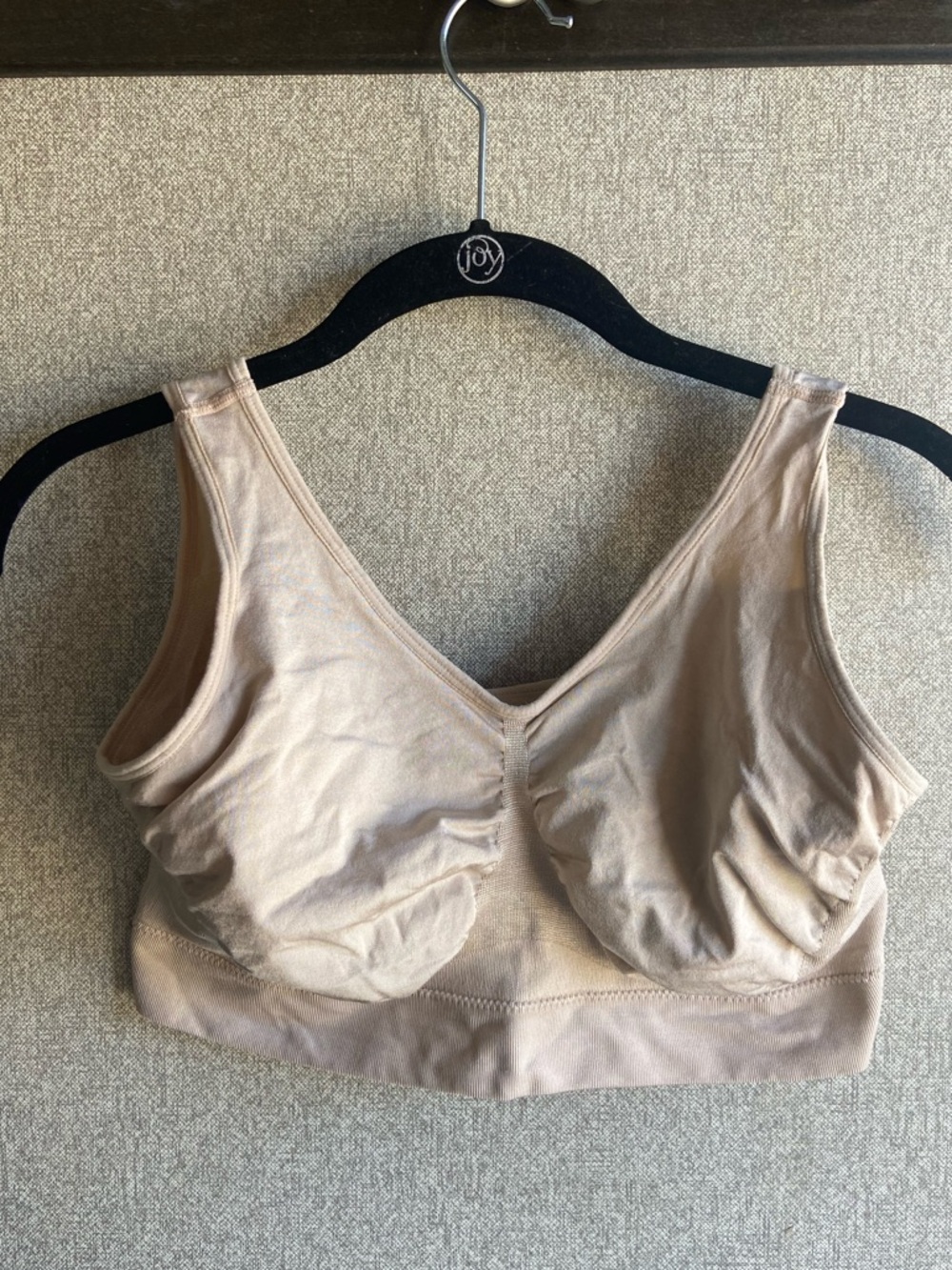 Truekind XL stretchy wireless bra no pads nude beige true kind